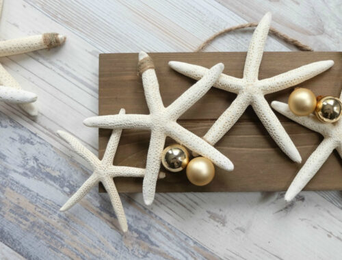 DIY Coastal Christmas Craft Idea by Champagne and Sugarplums