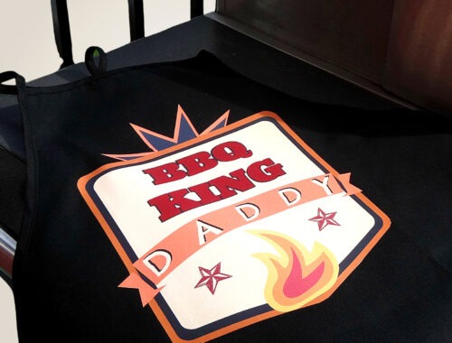 DIY BBQ Apron for Father's Day by Champagne and Sugarplums