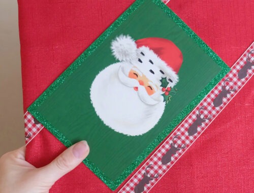 DIY Christmas Card wall display pin board