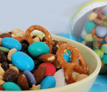 Easter Bunny trail mix Champagne and Sugarplums title