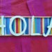 Easy DIY Hola Sign by Champagne and Sugarplums