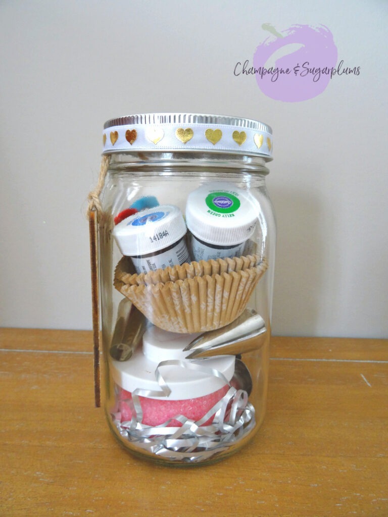 Completed baking mason jar by Champagne and Sugarplums