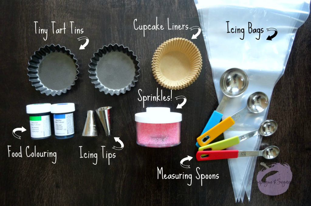 Examples for contents of a baking mason jar by Champagne and Sugarplums