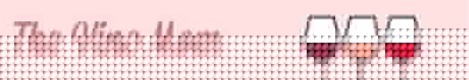 'The Vino Mom' on a pink background with an icon of three wine glasses by Champagne and Sugarplums