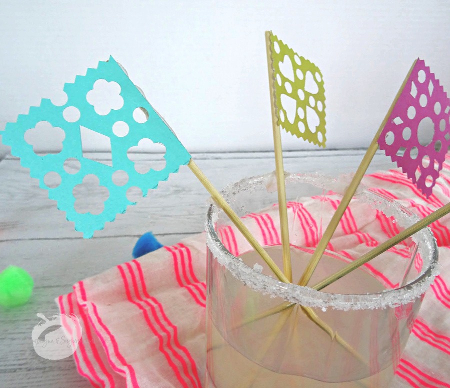 Cinco de Mayo Fiesta Papel Picado Decoration Champagne and Sugarplums
