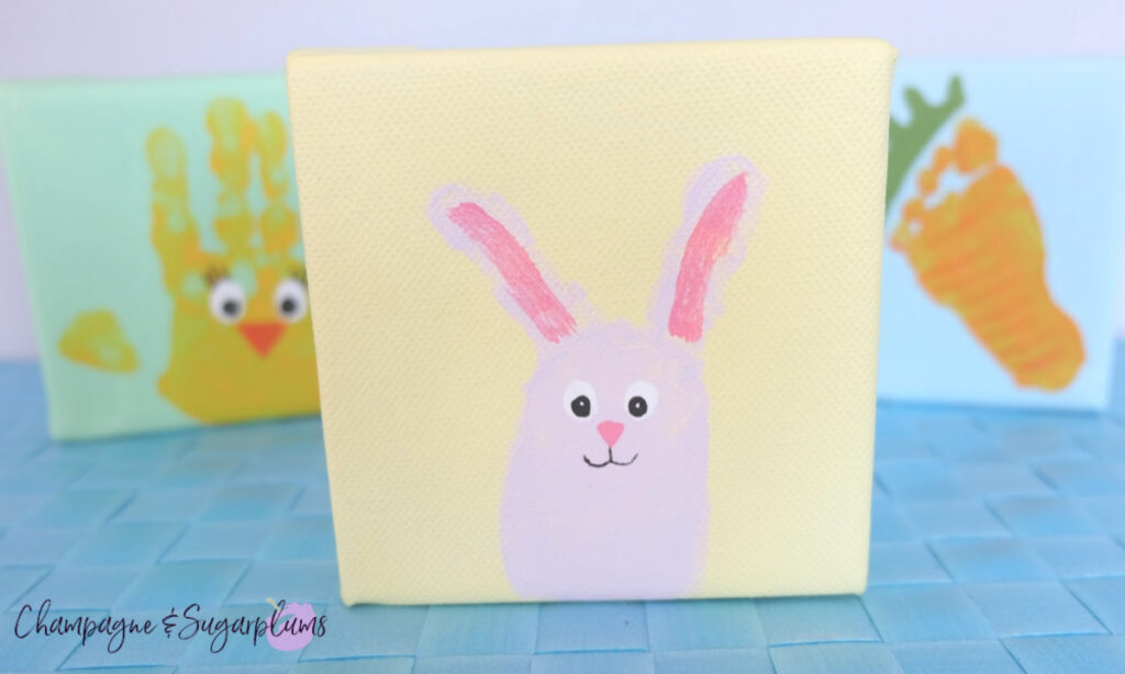 Cute Easter Bunny Fingerprint Idea