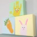Cute Easter handprint and fingerprint craft idea