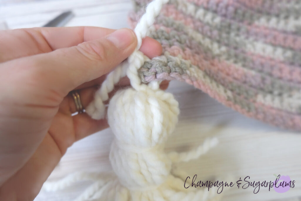 DIY Hygge Inspired Blanket Tassels - Cozy Christmas Blanket