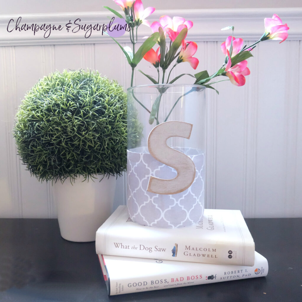 DIY Pottery Barn Inspired Dollar Tree Vase for Mother's Day 