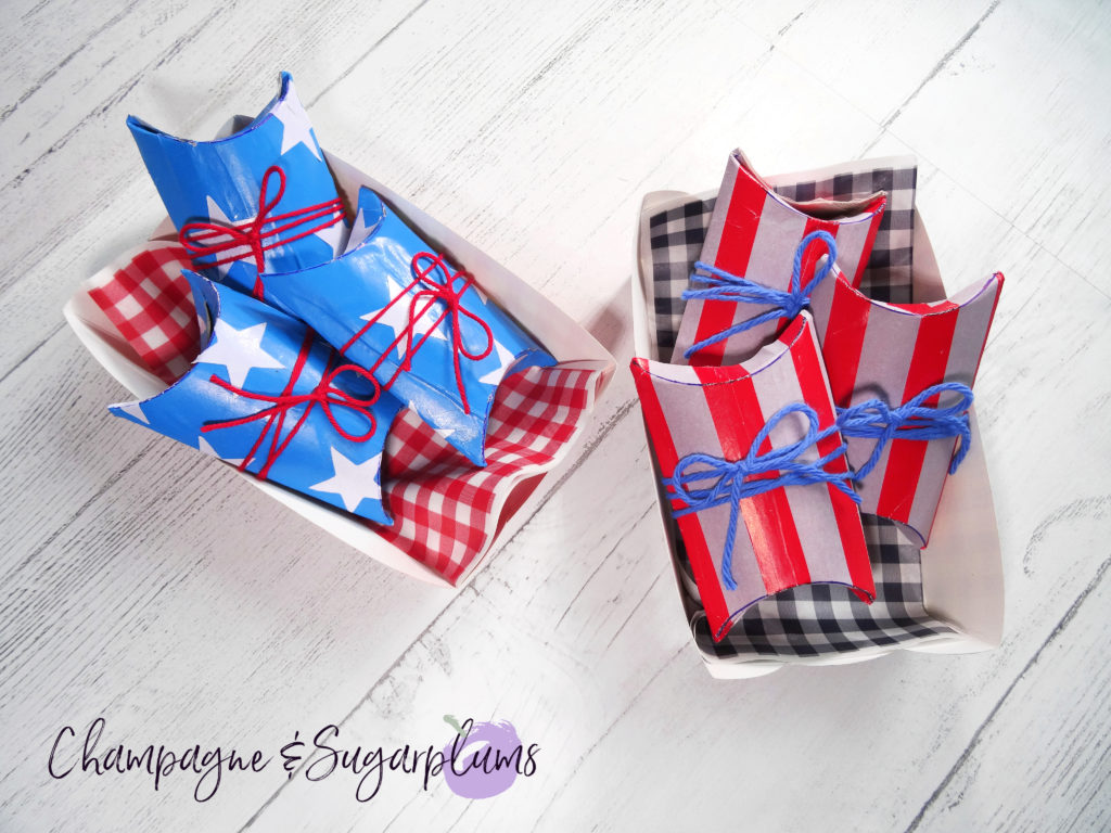 Fourth of July Favour Boxes by Champagne and Sugarplums