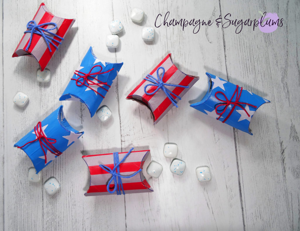 Fourth of July Favour Boxes by Champagne and Sugarplums