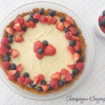 Red White and Blue Tofu Cheesecake Recipe by Champagne and Sugarplums