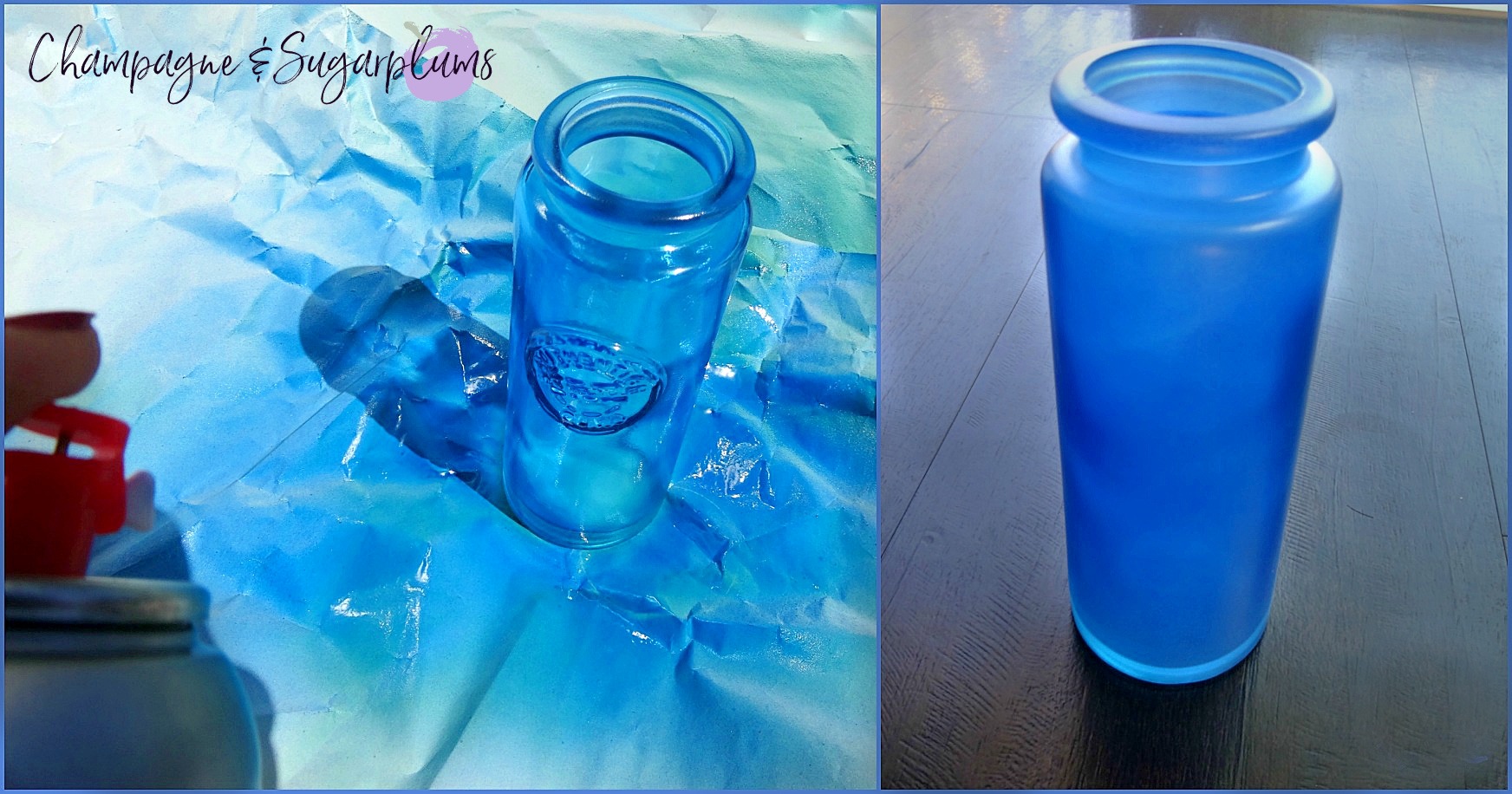 How to Make Sea Glass Bottles for a Beachy Long Weekend BBQ Champagne