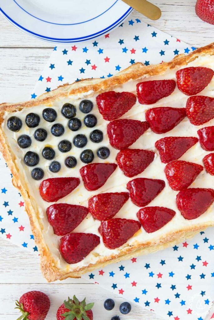 American Flag Tart - Cooking on the Front Burner