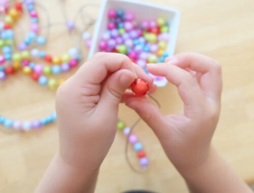 Beaded Wind Chime Kids Craft Idea for the Long Weekend