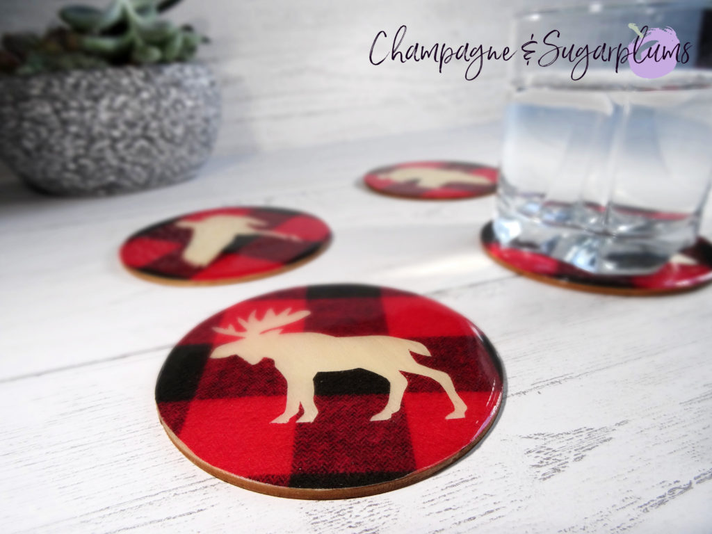 Animals of Canada Coasters on a white background by Champagne and Sugarplums