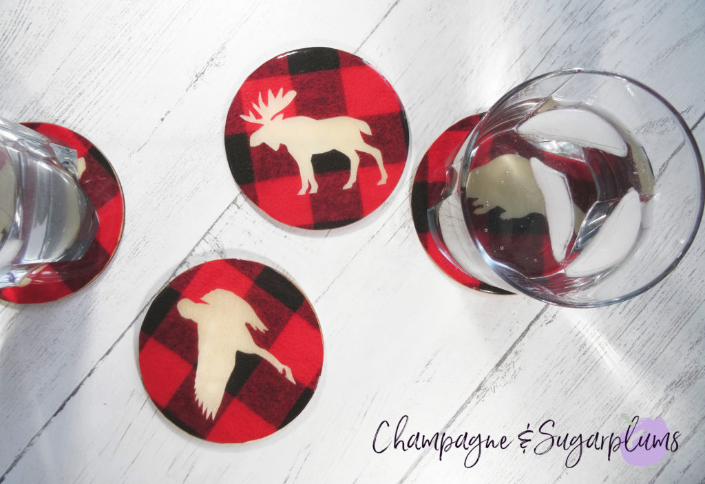 Animals of Canada Coasters on a white background by Champagne and Sugarplums