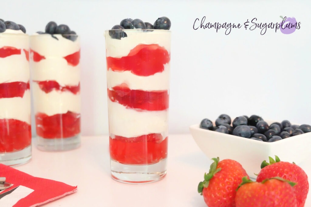 Easy and Quick Fourth of July Strawberry Dessert