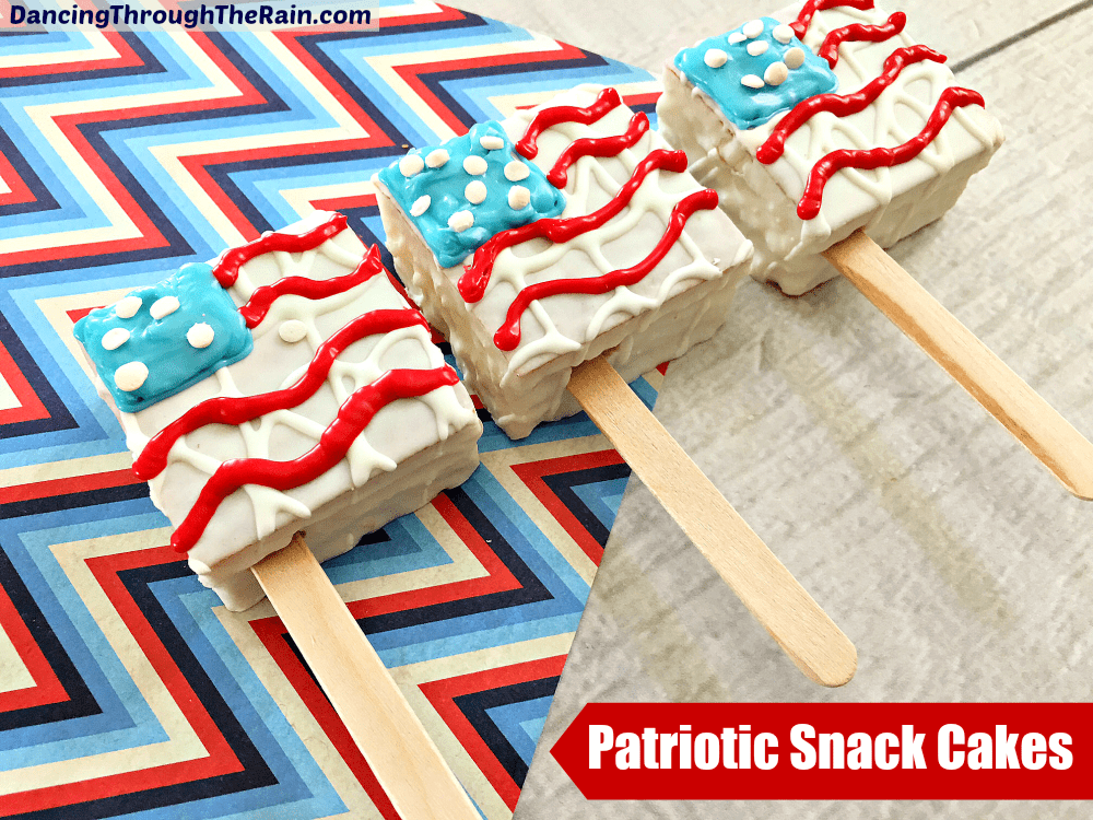 Patriotic Snack Cakes - Dancing Through the Rain