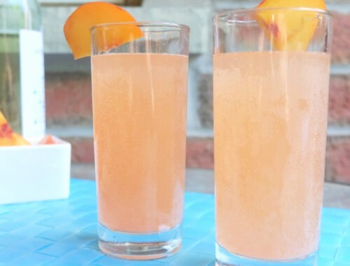 Perfectly Peach Moscato Cocktail Recipe by Champagne and Sugarplums