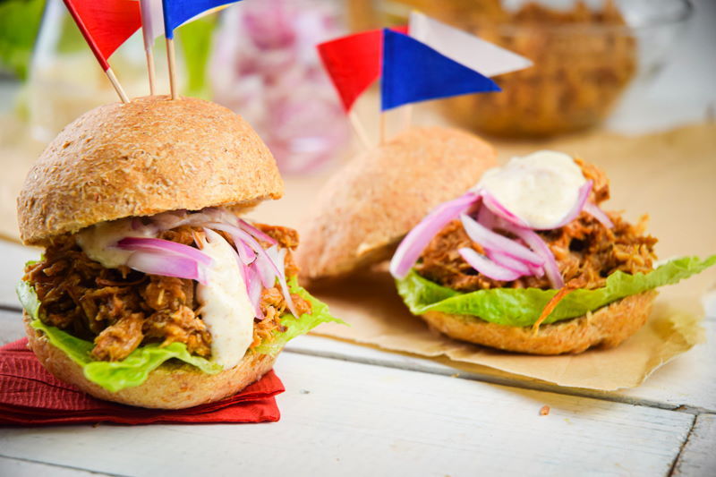 Pulled Pork Sliders for 4th of July - In the Kitch