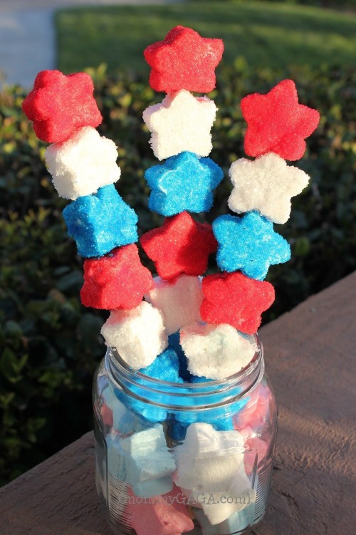 Make These Super Cute Fourth of July Patriotic Marshmallow Star Shooters! - Honey and Lime