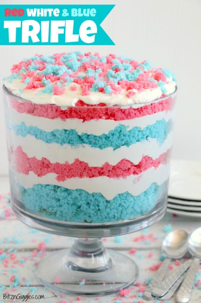 Red White and Blue Trifle - Bitz n Giggles