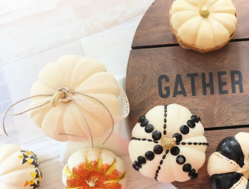 DIY Trendy Ways to Decorate Thanksgiving Mini Pumpkins