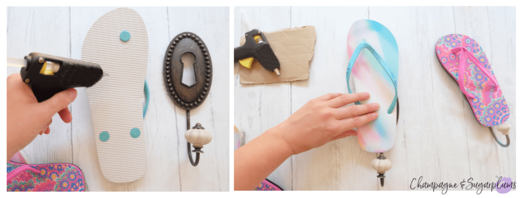 How to make flip flop hangers