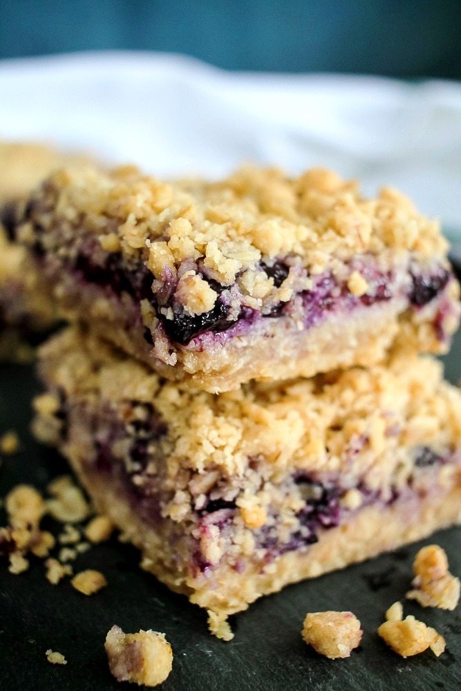 Easy Blueberry Crumble Bars - The Endless Appetite