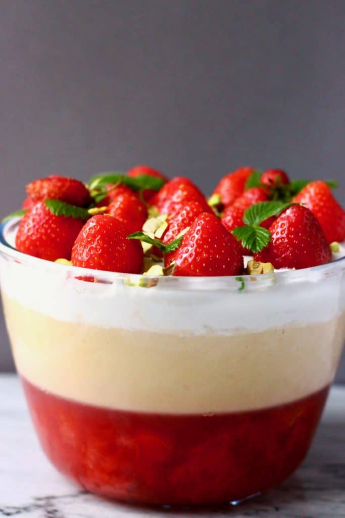 Vegan Strawberry Trifle (Gluten-Free) - Rhian’s Recipes