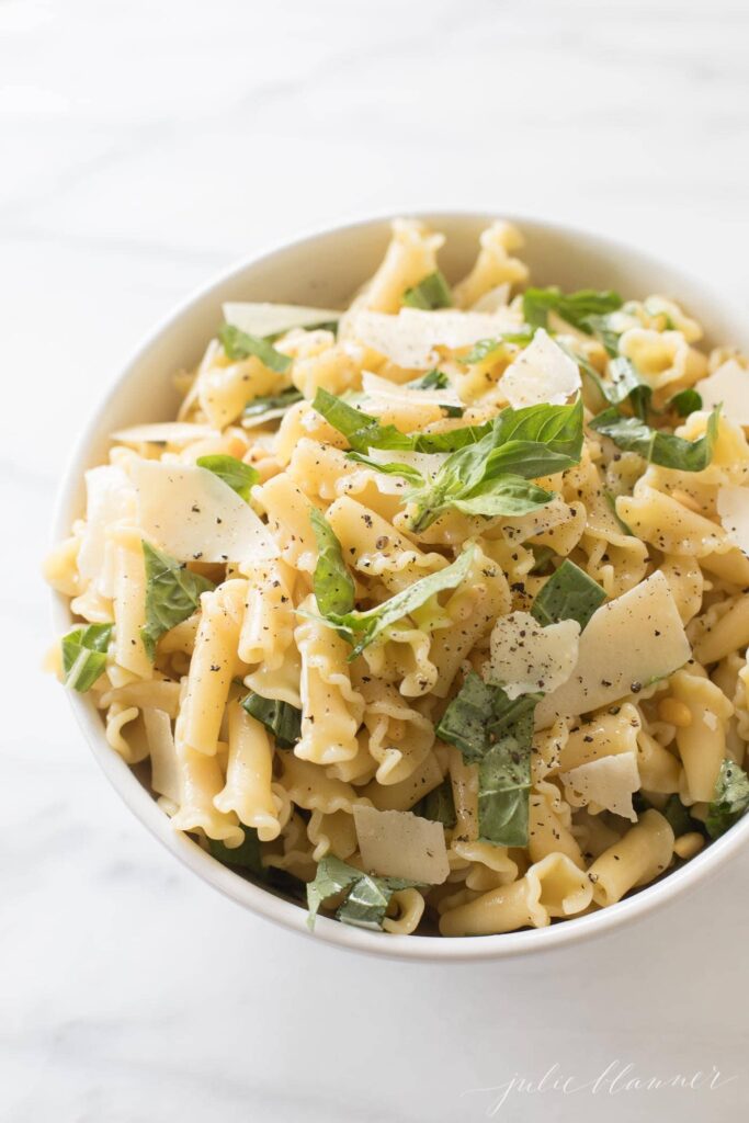 Basil Lemon Pasta Salad - Julie Blanner