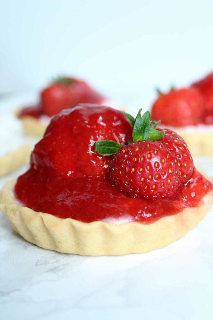 Mini Strawberry Tarts - Baked by Clo