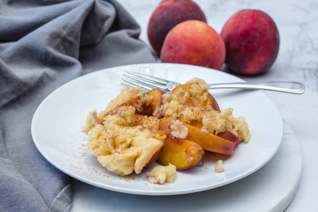 Instant Pot Peach Cobbler - Corriecooks