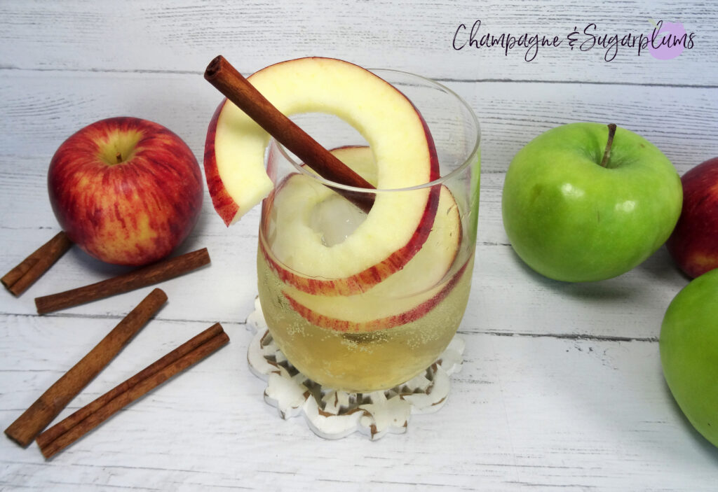 Maple apple cocktail on a white background by Champagne and Sugarplums