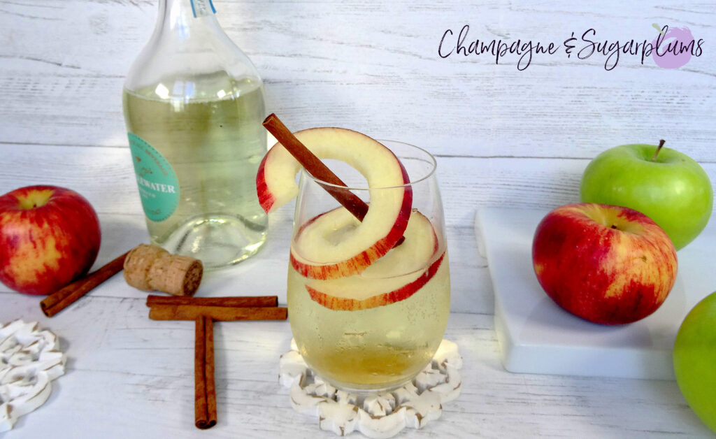 Maple apple cocktail on a white background by Champagne and Sugarplums