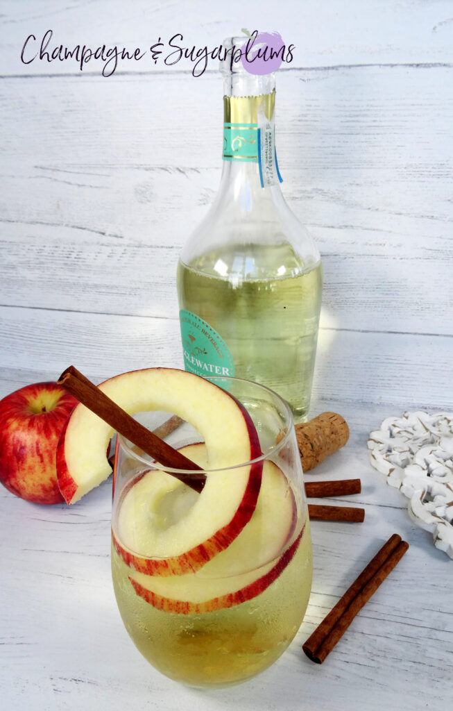 Maple apple cocktail on a white background by Champagne and Sugarplums