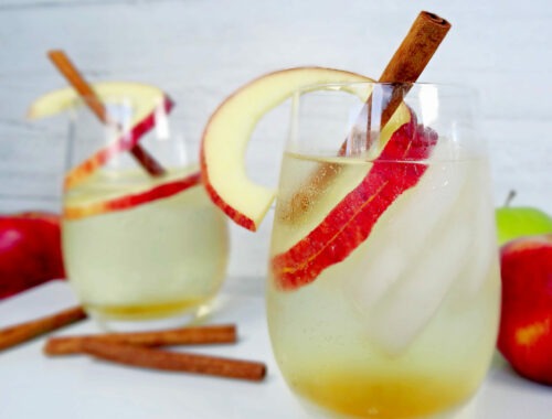 Bubbly Cinnamon Apple Cocktail Recipe by Champagne and Sugarplums