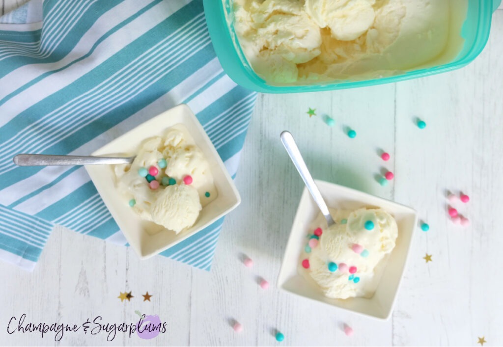 Easy Homemade Almond Ice Cream Recipe by Champagne and Sugarplums