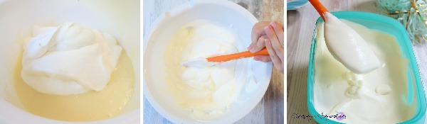 Easy Homemade Almond Ice Cream how to collage by Champagne and Sugarplums