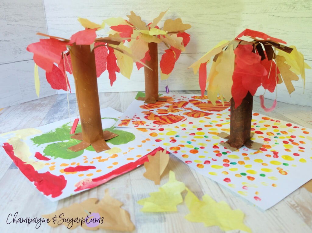 Paper Bag Forest Kids Craft for Thanksgiving