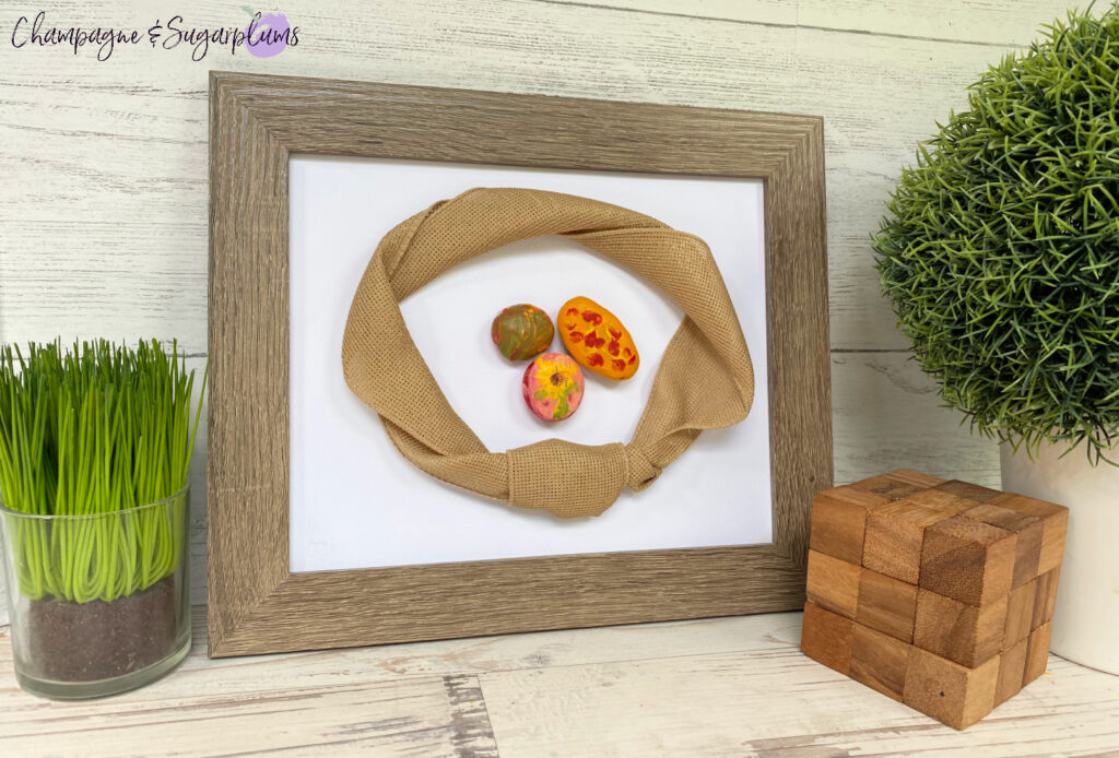 Kids Rock Painting Fall Frame by Champagne and Sugarplums