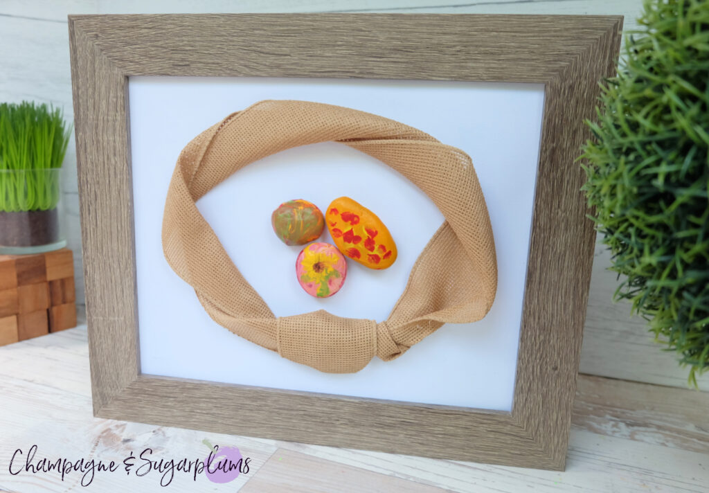 Kids Rock Painting Fall Frame by Champagne and Sugarplums
