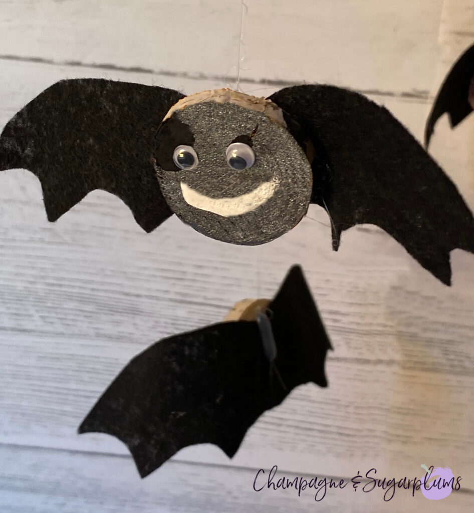 Dancing Bats and Spiders Halloween Kids Craft by Champagne and Sugarplums