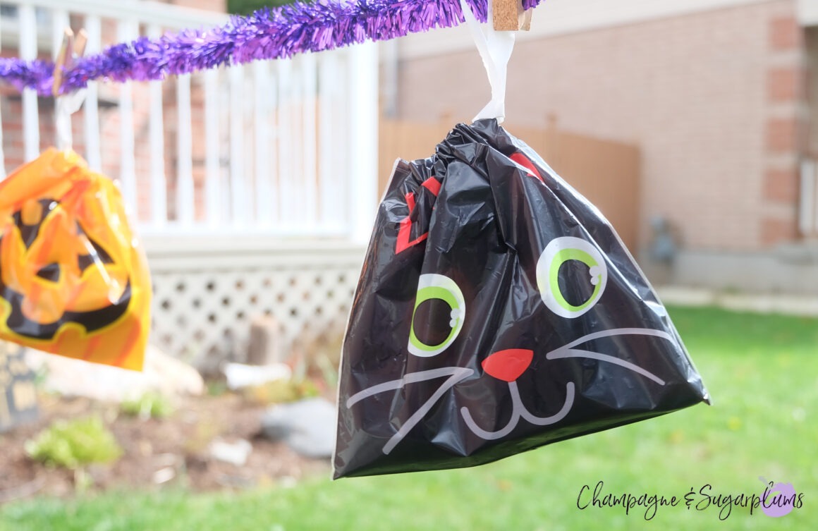 Halloween Treat Bag Banner by Champagne and Sugarplums