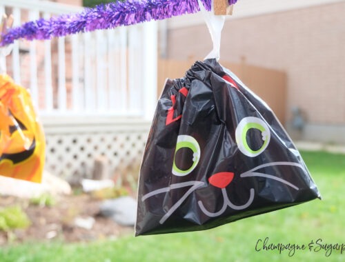 Halloween Treat Bag Banner by Champagne and Sugarplums