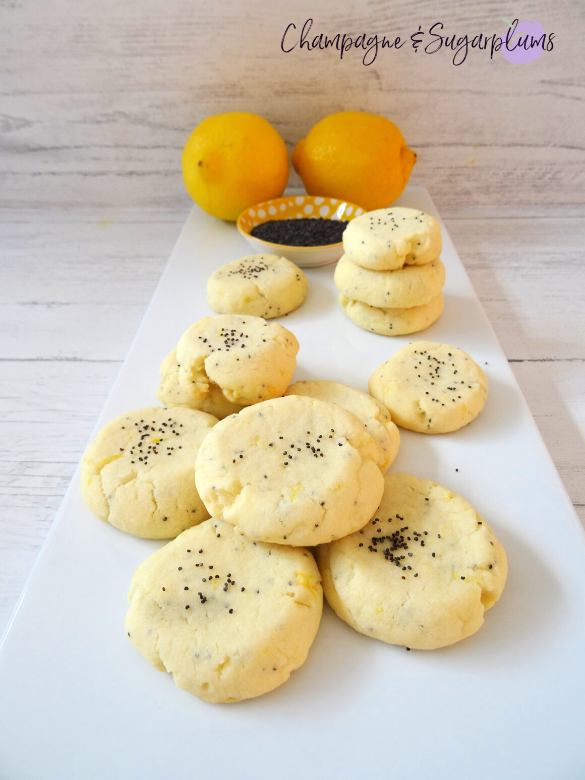 Lemon Poppy Seed Cookies Champagne and Sugarplums