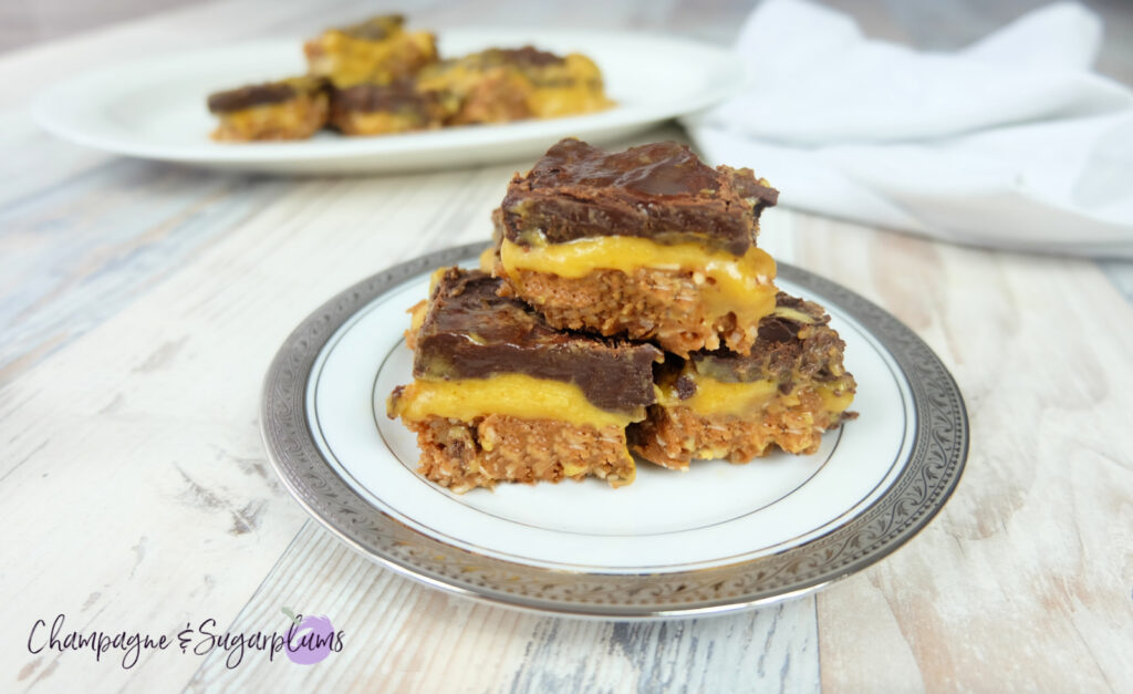 Easy Pumpkin Nanaimo Bar Recipe by Champagne and Sugarplums