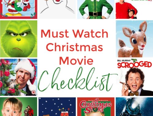 Must Watch Christmas Movie Checklist by Champagne and Sugarplums