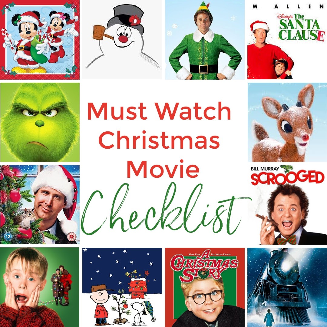 2020 Christmas Movie Checklist - Designed Simple